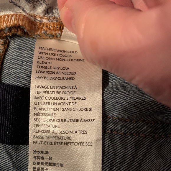 Pilcro and Anthropologie Slim Boyfriend Patchwork Jeans, size 26 - Picture 13 of 16